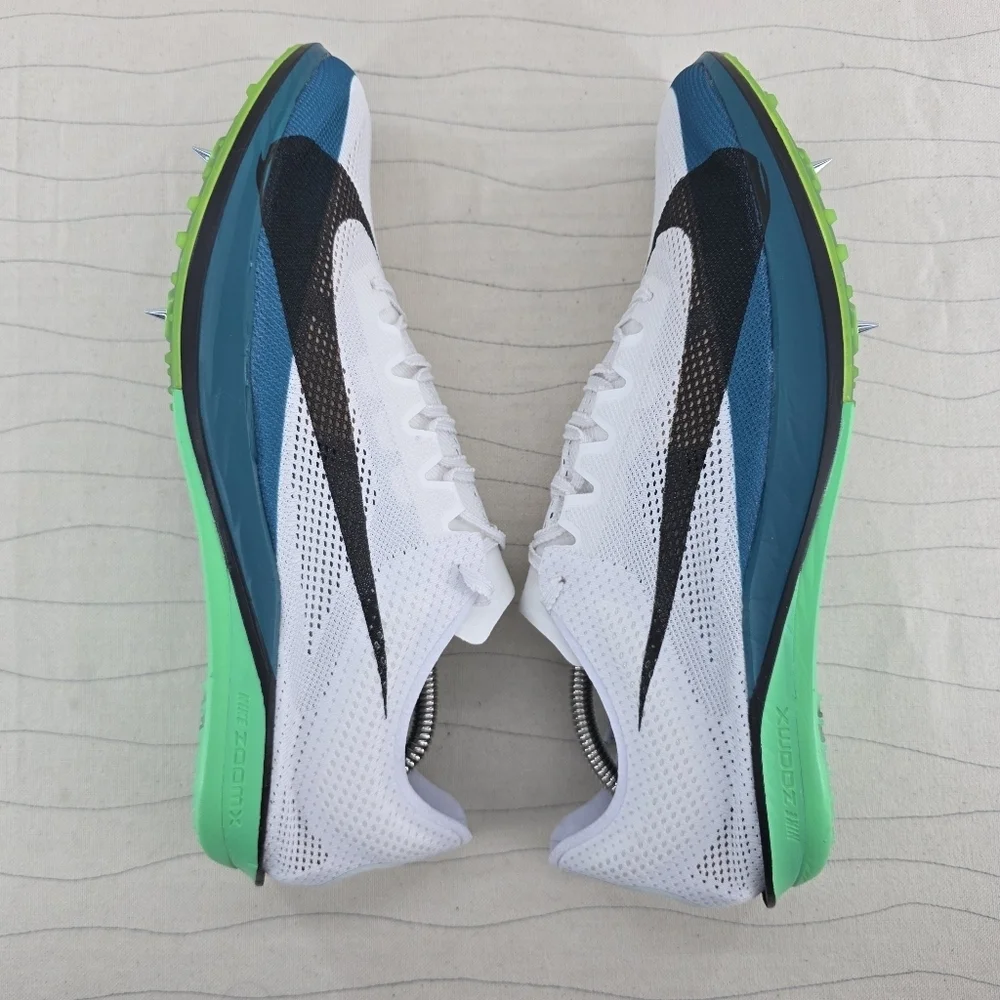 New Mens Nike ZoomX Dragonfly 2 Elite White Teal Cleats FZ9315-102 Sz 12.5 NEW
